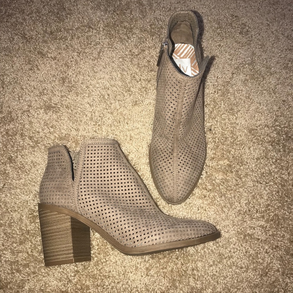 Tan booties
